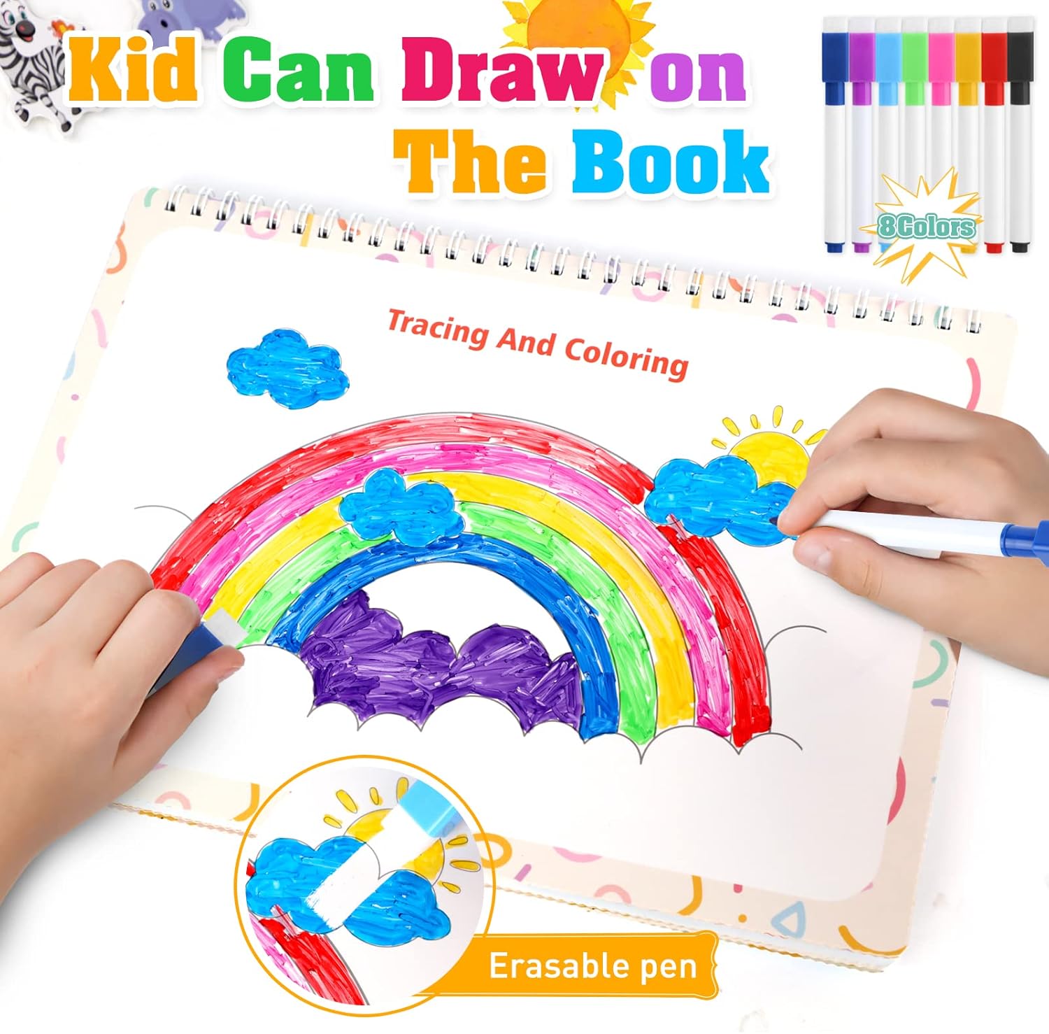 Arthopt Libro ocupado, 32 páginas Montessori Libro ocupado para niños pequeños, materiales de aprendizaje para autismo, juguetes educativos,