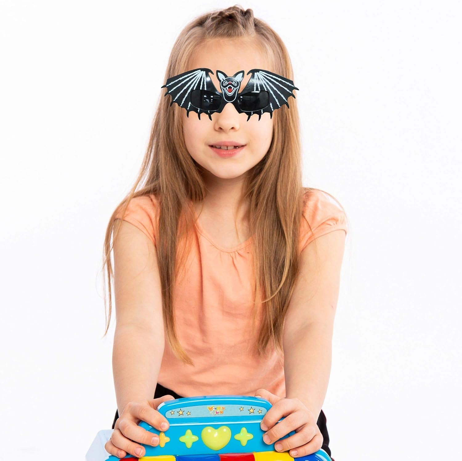 JOYIN 8 lentes de Halloween, con montura para disfraz, lentes de Halloween, para fiestas de Halloween, para niños y niñas, suministros para fiestas