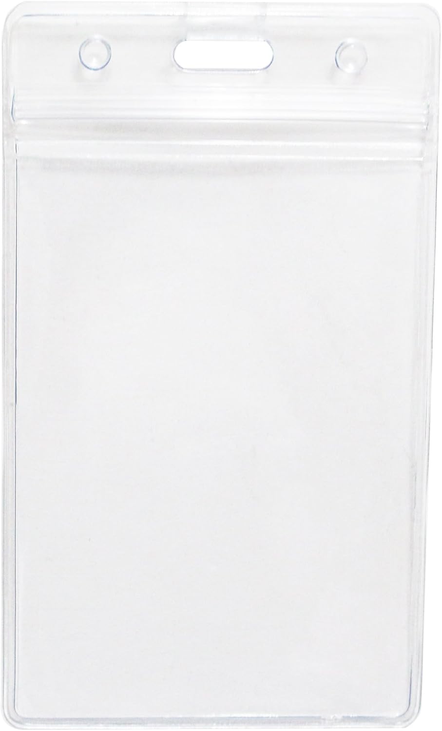 King Sum – Porta gafete de identificación vertical, sellable, impermeable, plástico transparente, compatible con RFID, proximidad, tarjeta de banda