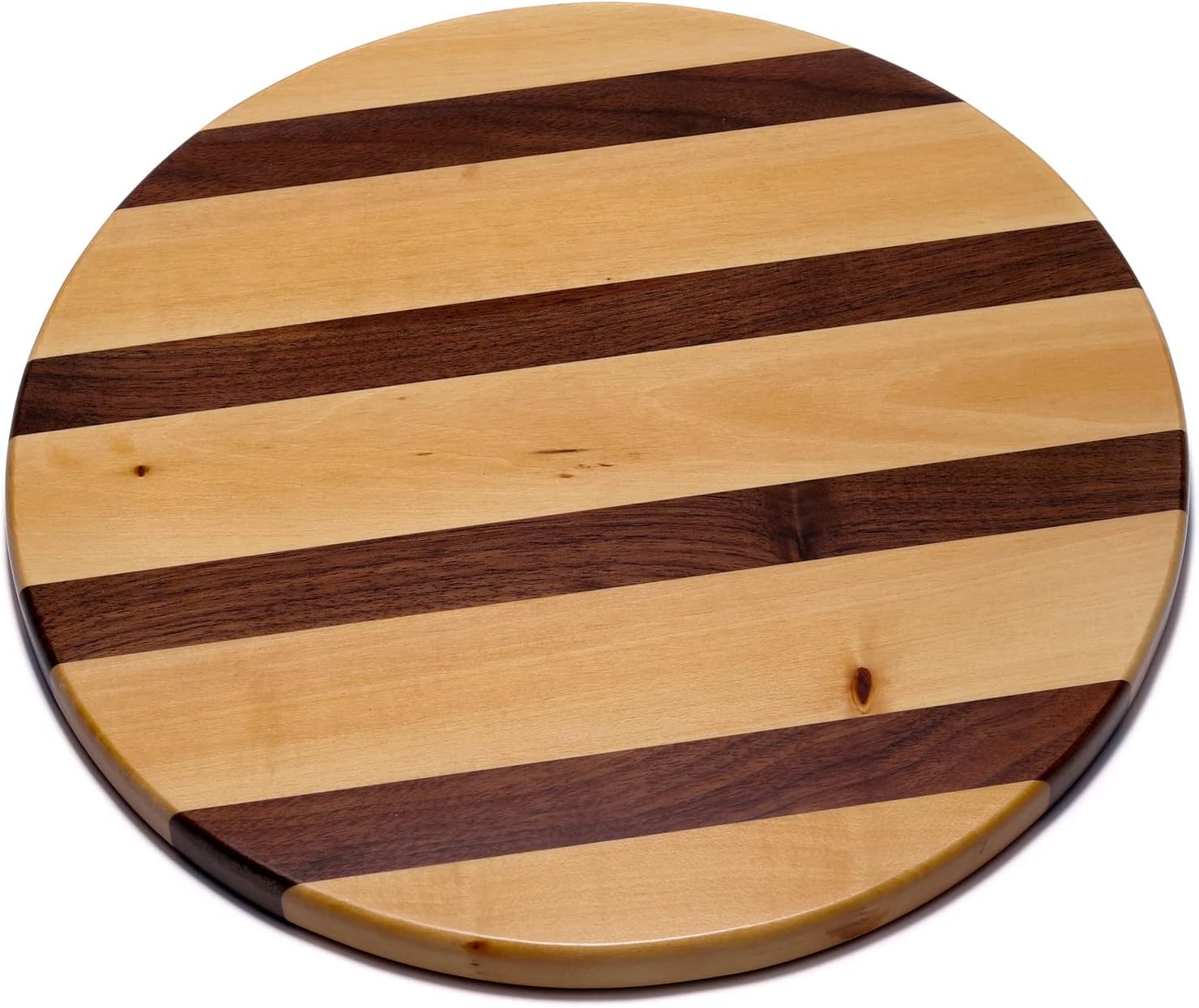 Juego de mesa de madera a rayas de 11.4 pulgadas con canicas para niños y adultos