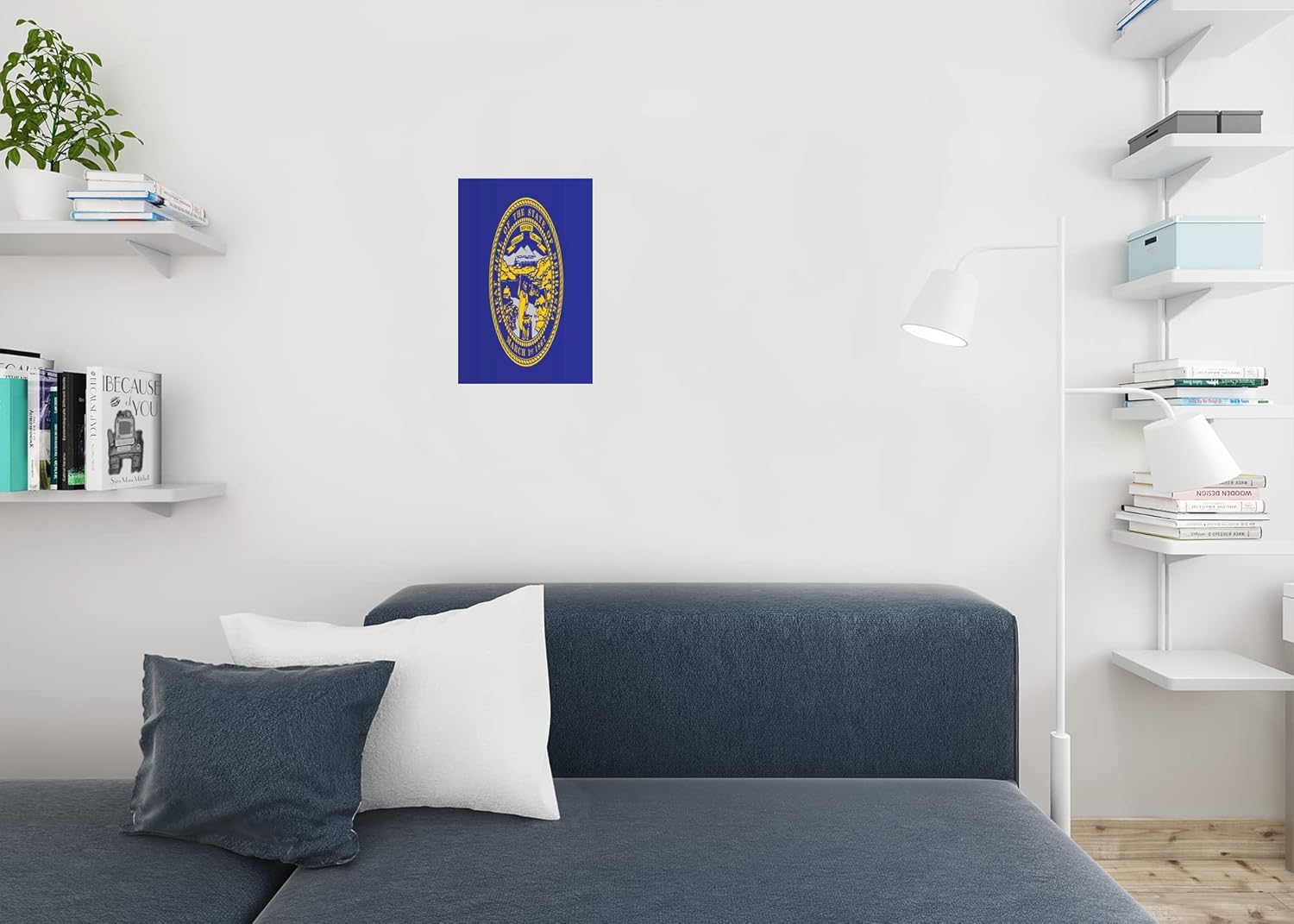 Bandera del estado de Nebraska Omaha Lincoln State Flag Cornhuskers Educación Póster patriótico de bandera americana de banderas para decoración de