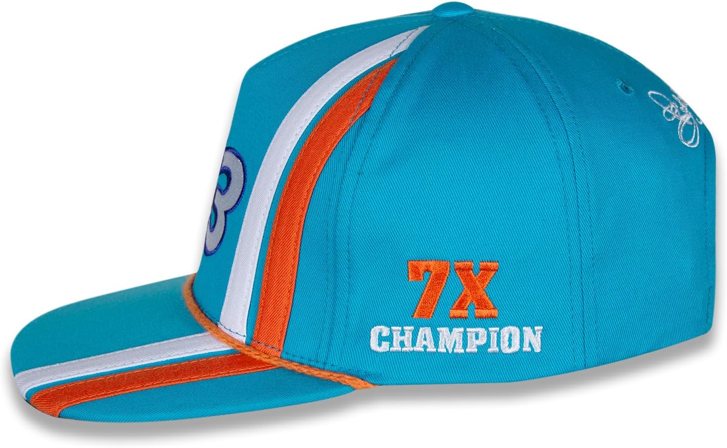 Richard Petty #43 NASCAR 2023 Sombrero de cuerda azul de Carolina con número grande 43 7 veces campeón, marino
