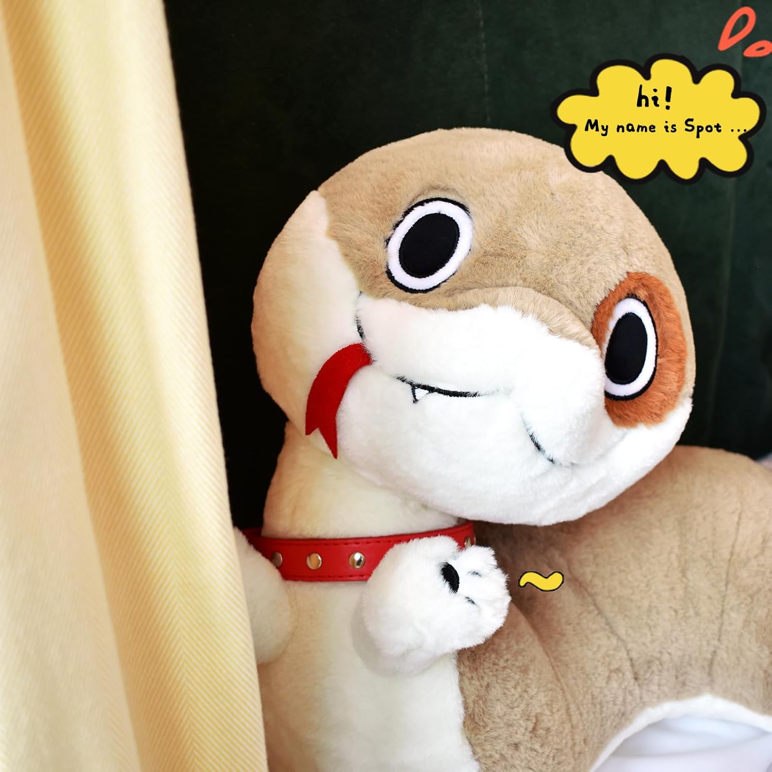 Juguete de peluche de serpiente, original de serpiente y perro, juguetes de peluche de animal de peluche, cachorro de serpiente para niñas y niños,
