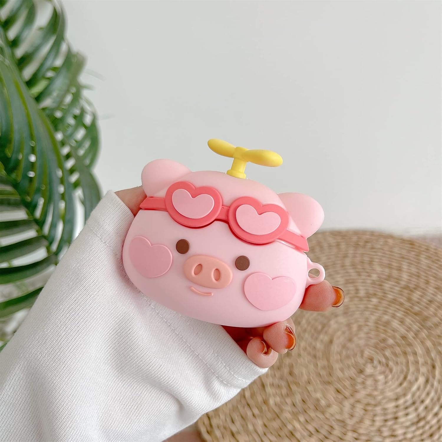 Yatchen Funda para Airpods 3, linda funda protectora de silicona suave Kawaii con llavero a prueba de golpes, funda de carga para AirPods Pro para