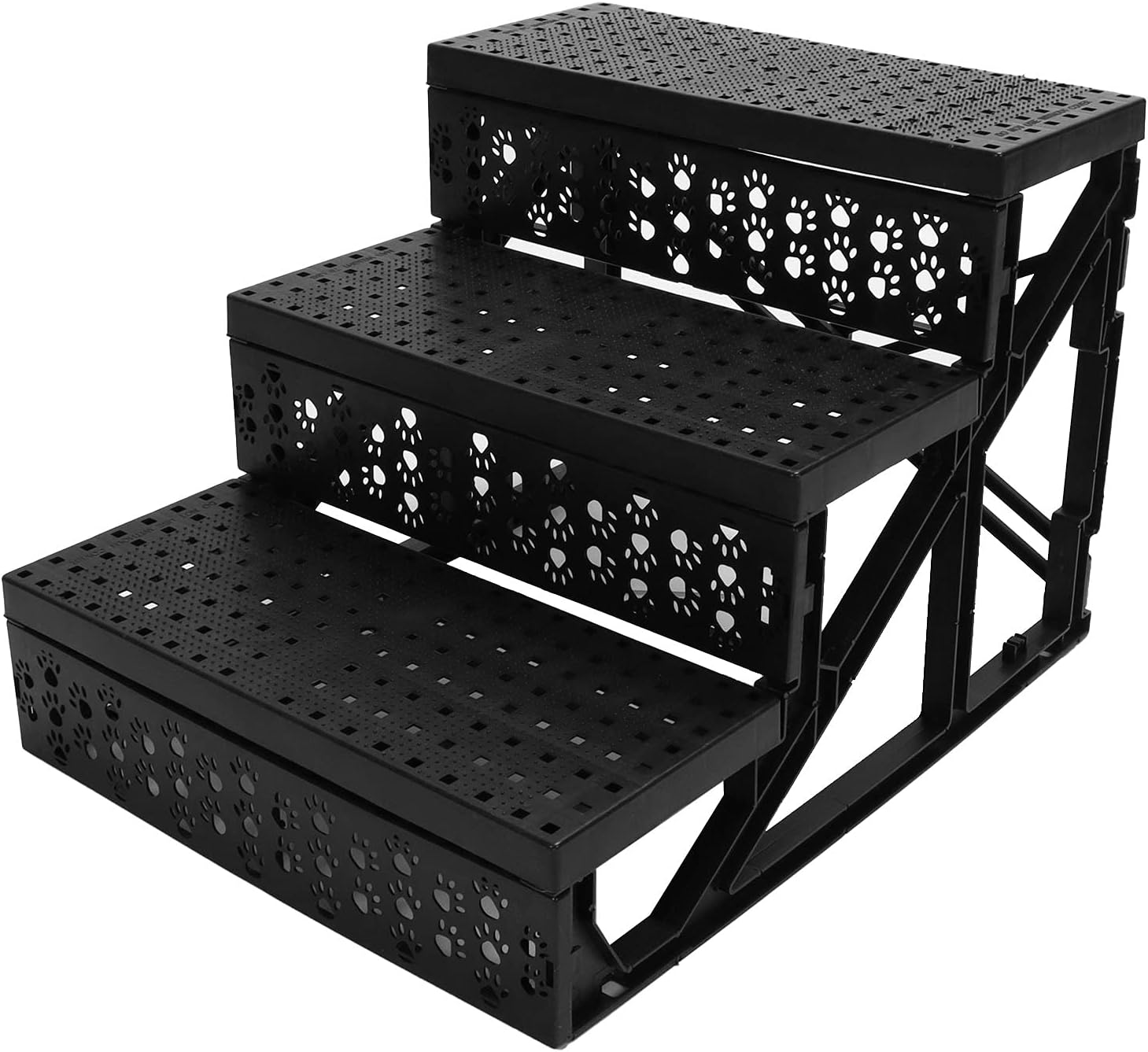 Escaleras para mascotas, escalera de escalada para mascotas, 3 niveles, portátil, antideslizante, escaleras extraíbles para perros y gatos