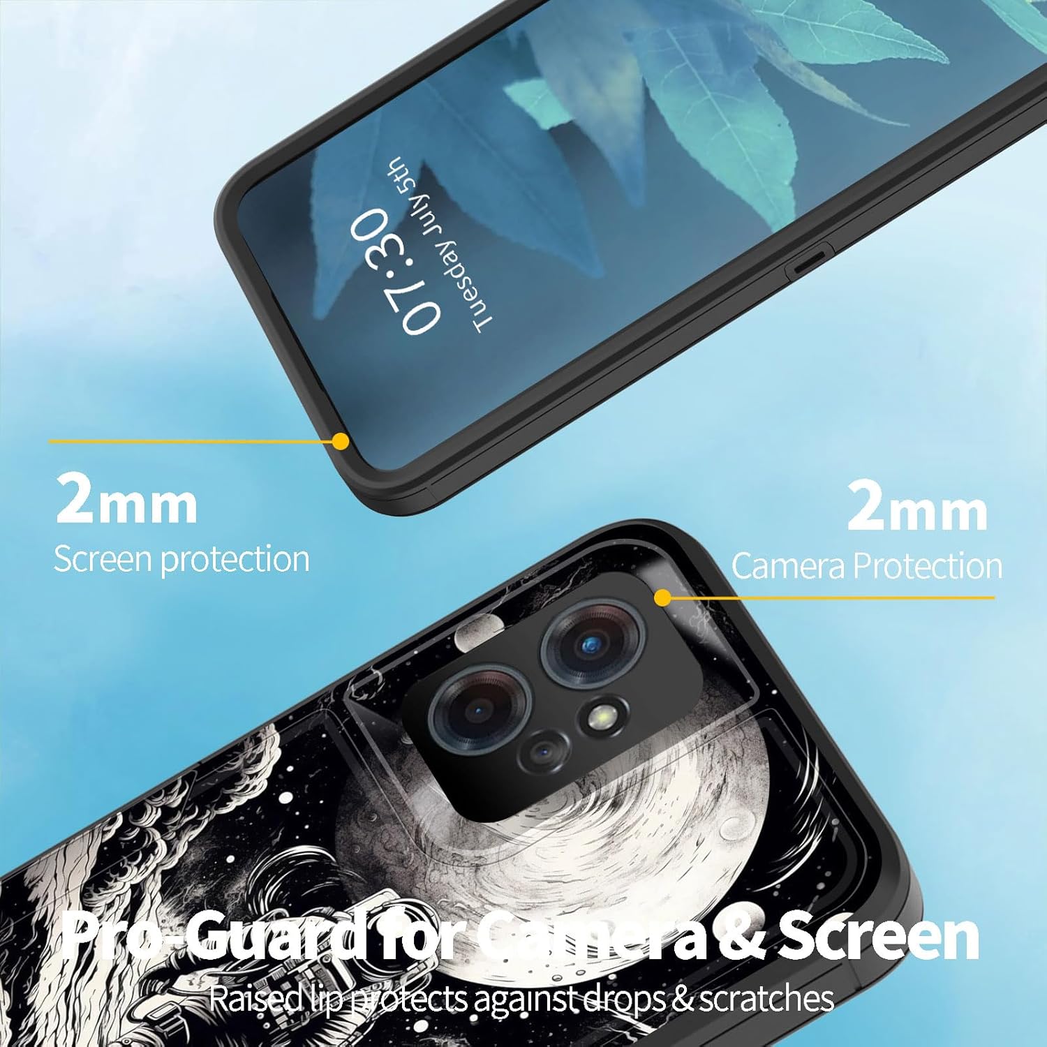 Funda para Moto G Power 5G 2023, híbrida de doble capa (compatible con montaje magnético) a prueba de golpes, protección contra caídas para Motorola