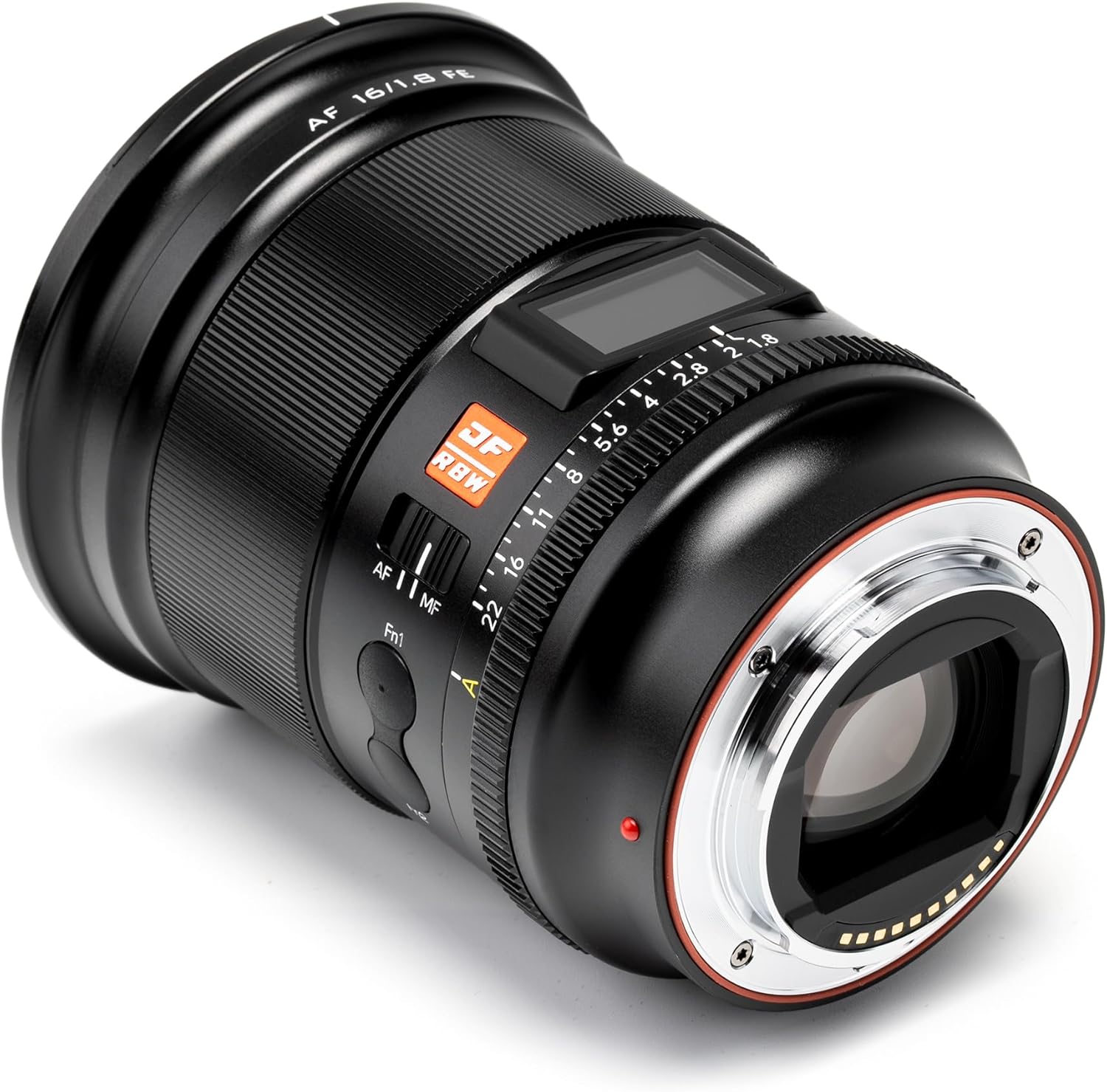 VILTROX Lente de enfoque automático gran angular de 0.630 in F1.8 f1.8 Pro Level FE con pantalla LCD compatible con cámaras sin espejo Sony E-Mount