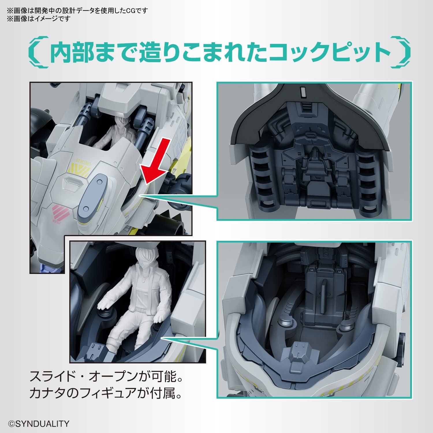 BANDAI SPIRITS( ) HG SYNDUALITY Daisy Ogre, modelo de plástico codificado por colores