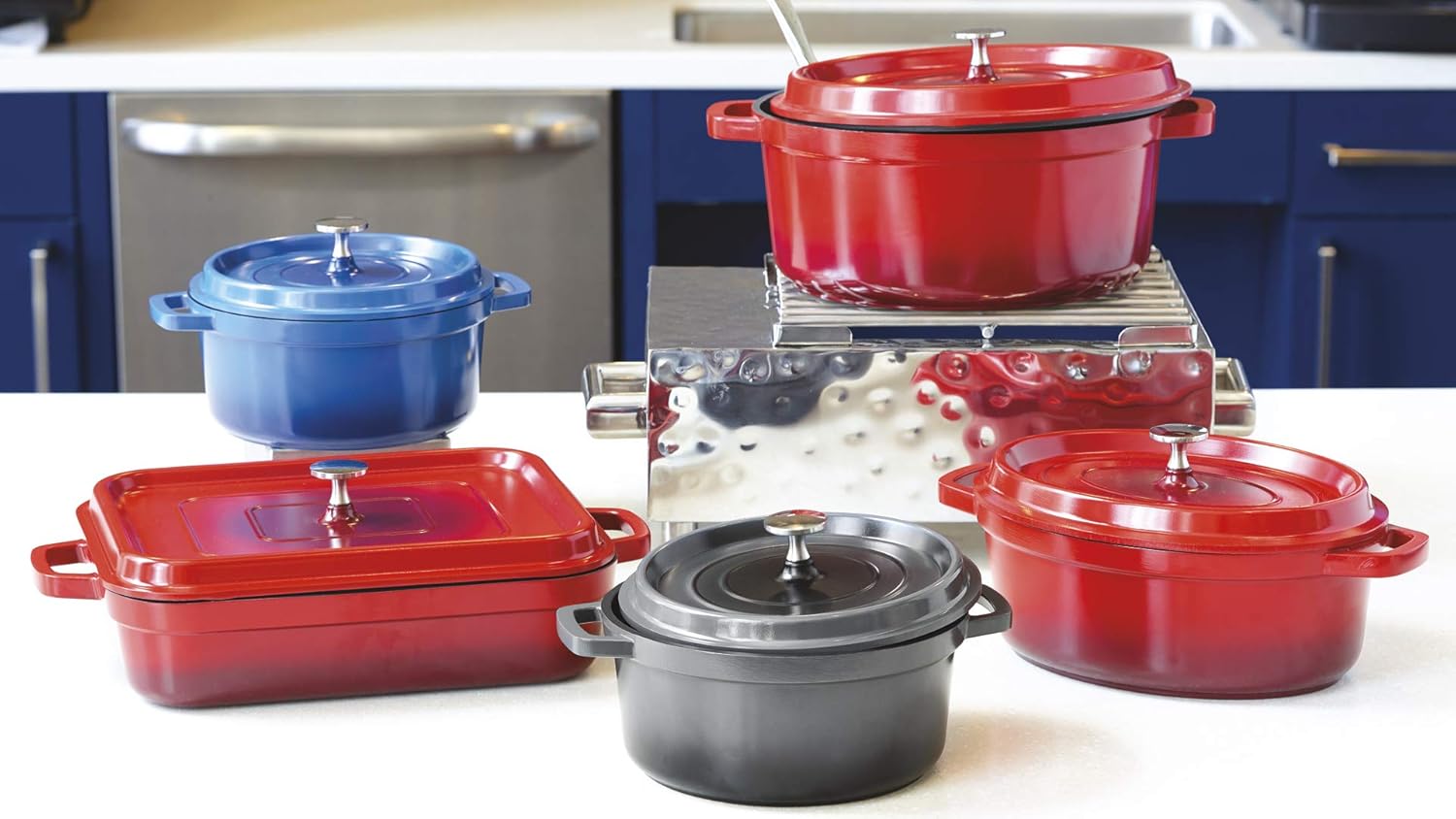 Heiss – Horno holandés ligero de aluminio fundido