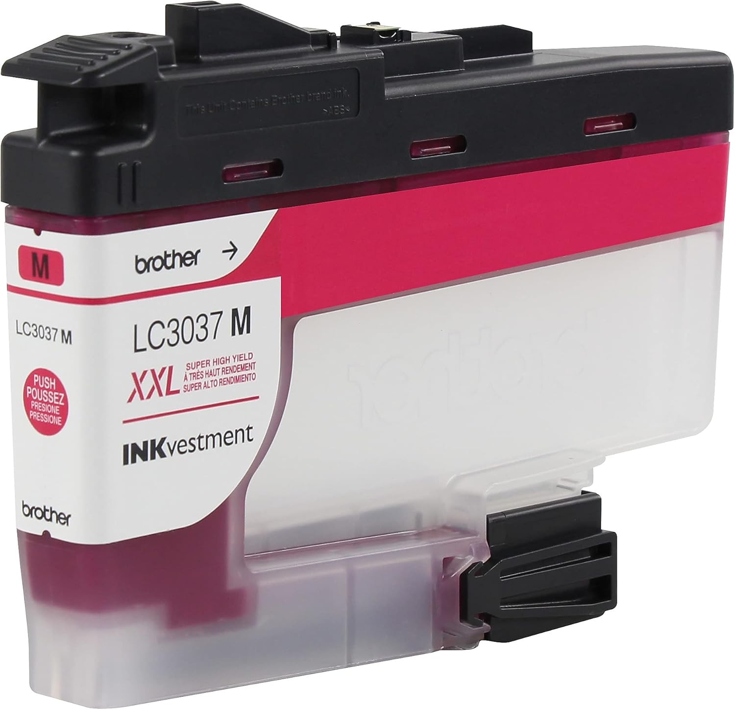 Brother LC3037M original cartucho de tinta magenta de alto rendimiento para tanques de tinta, rendimiento de página de hasta 1500 páginas, LC3037,