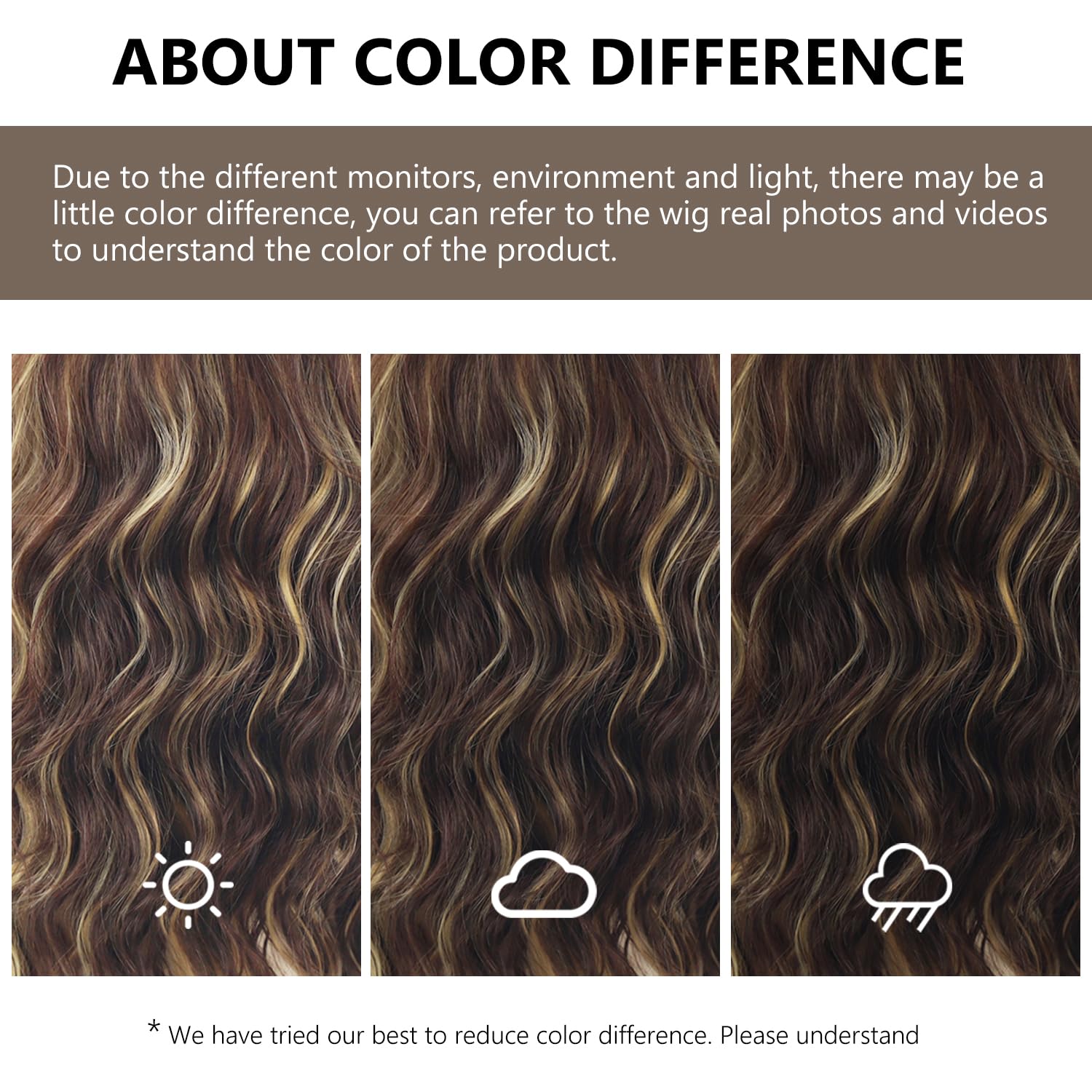 SEVENCOLORS Pelucas rizadas de longitud media con reflejos, pelucas cortas de color castaño mezclado con rubio, pelucas de cabello sintético