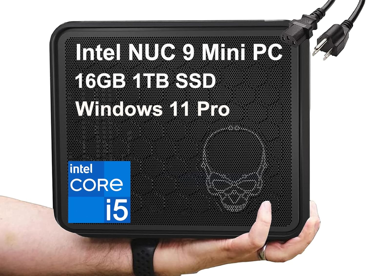 Intel NUC 9 NUC9i5QNX Mini PC de escritorio empresarial (Intel 4-Core i5-9300H, 16 GB de RAM, SSD de 1 TB, gráficos UHD) Ghost Skull Canyon Extreme
