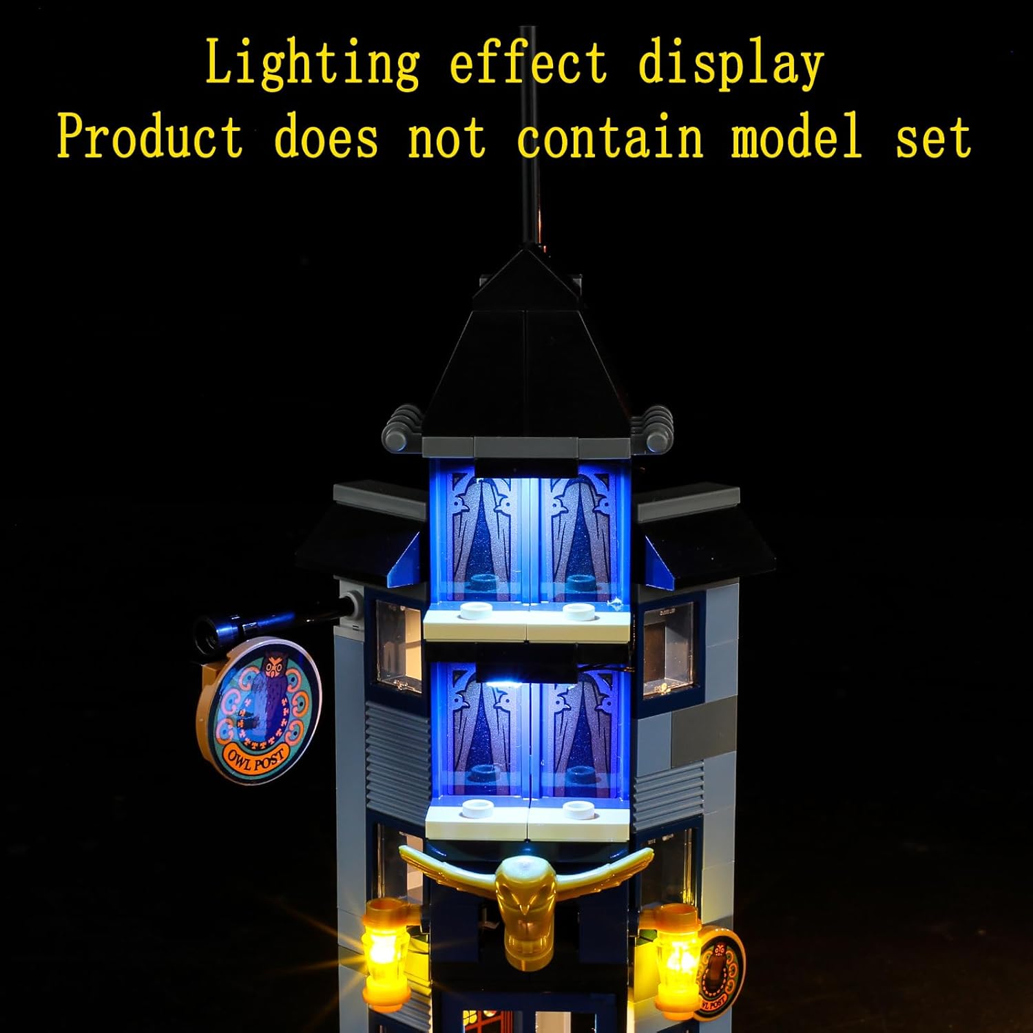 Kit de luces LED compatible con Lego Diagon Alley Weasleys’ Wizard Wheezes – Juego de iluminación para el juego de modelos 76422 (juego de modelos