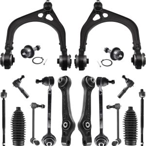 ASTARPRO – Kit de suspensión de 16 piezas brazos de control delanteros superiores e inferiores y rótulasextremo de barra de acoplamiento interior y ASTARPRO – Kit de suspensión de 16 piezas brazos de control delanteros superiores e inferiores y rótulasextremo de barra de acoplamiento interior y
