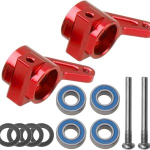 Bloques portadores de aluminio para nudillos delanteros compatibles con 110 Traxxas Slash 2WD Rustler Stampede Bandit RC Car, reemplazo de 3736 Bloques portadores de aluminio para nudillos delanteros compatibles con 110 Traxxas Slash 2WD Rustler Stampede Bandit RC Car, reemplazo de 3736