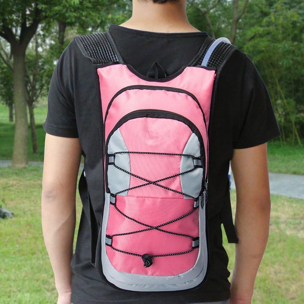 Mochila de agua con vejiga para andar en bicicleta Senderismo, escalar + 2L Bolsa de hidratación