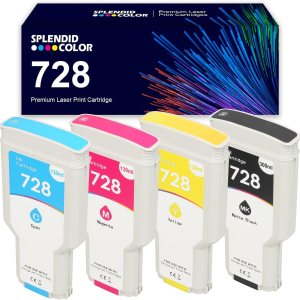 SPLENDIDCOLOR 728xl Juego de cartuchos de tinta 728xl remanufacturados 728 F9J68A F9K17A F9K16A F9K15A Reemplazo para impresora trazadora de gran SPLENDIDCOLOR 728xl Juego de cartuchos de tinta 728xl remanufacturados 728 F9J68A F9K17A F9K16A F9K15A Reemplazo para impresora trazadora de gran