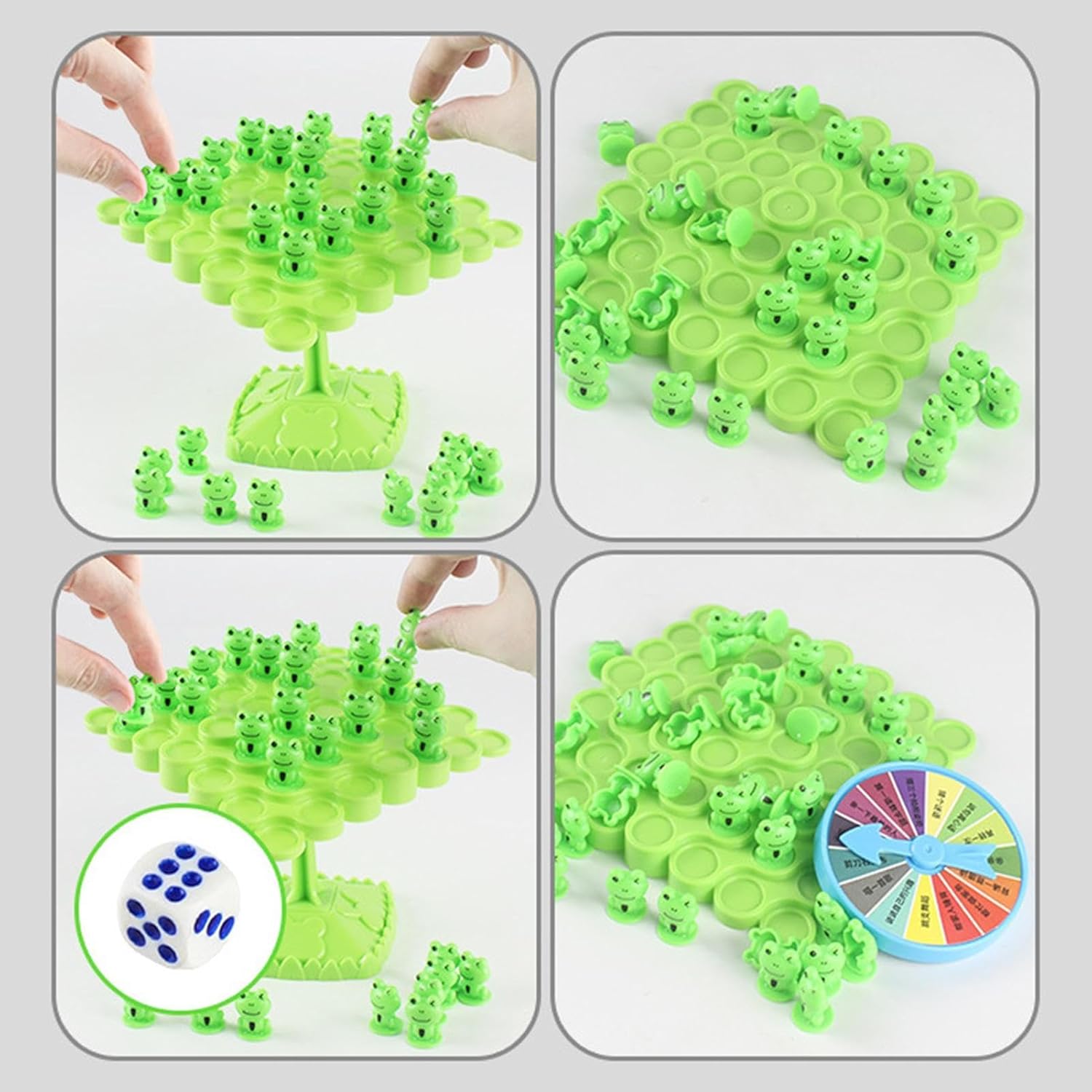 Juego de mesa de árbol de equilibrio de rana, juegos de equilibrio para niños, juguetes de árbol de equilibrio de rana ABS para niños, juguete de