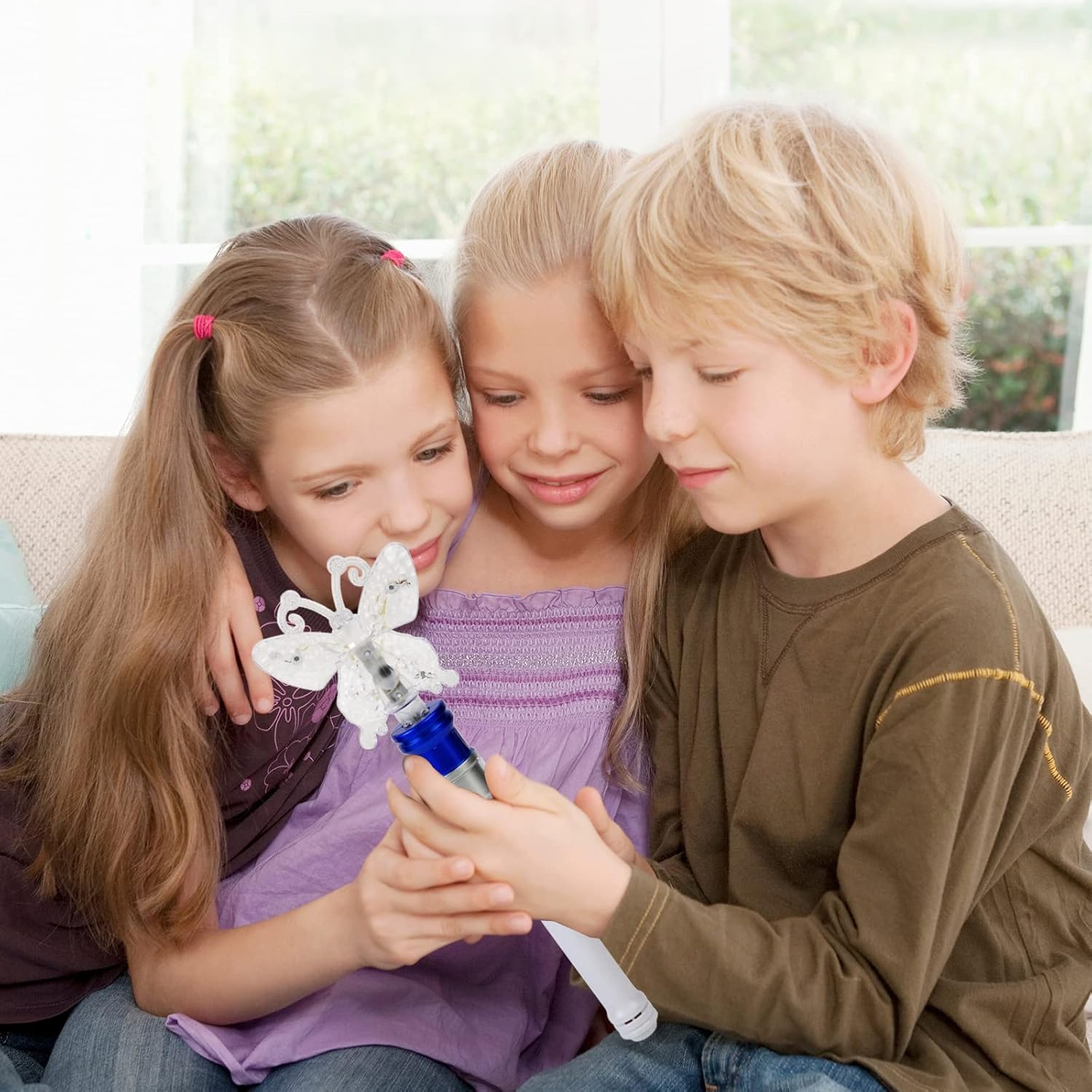 Varita giratoria de copo de nieve de Frozen con luz, varita mágica giratoria para niñas y niños, juguetes sensoriales de princesa mágica, regalo de