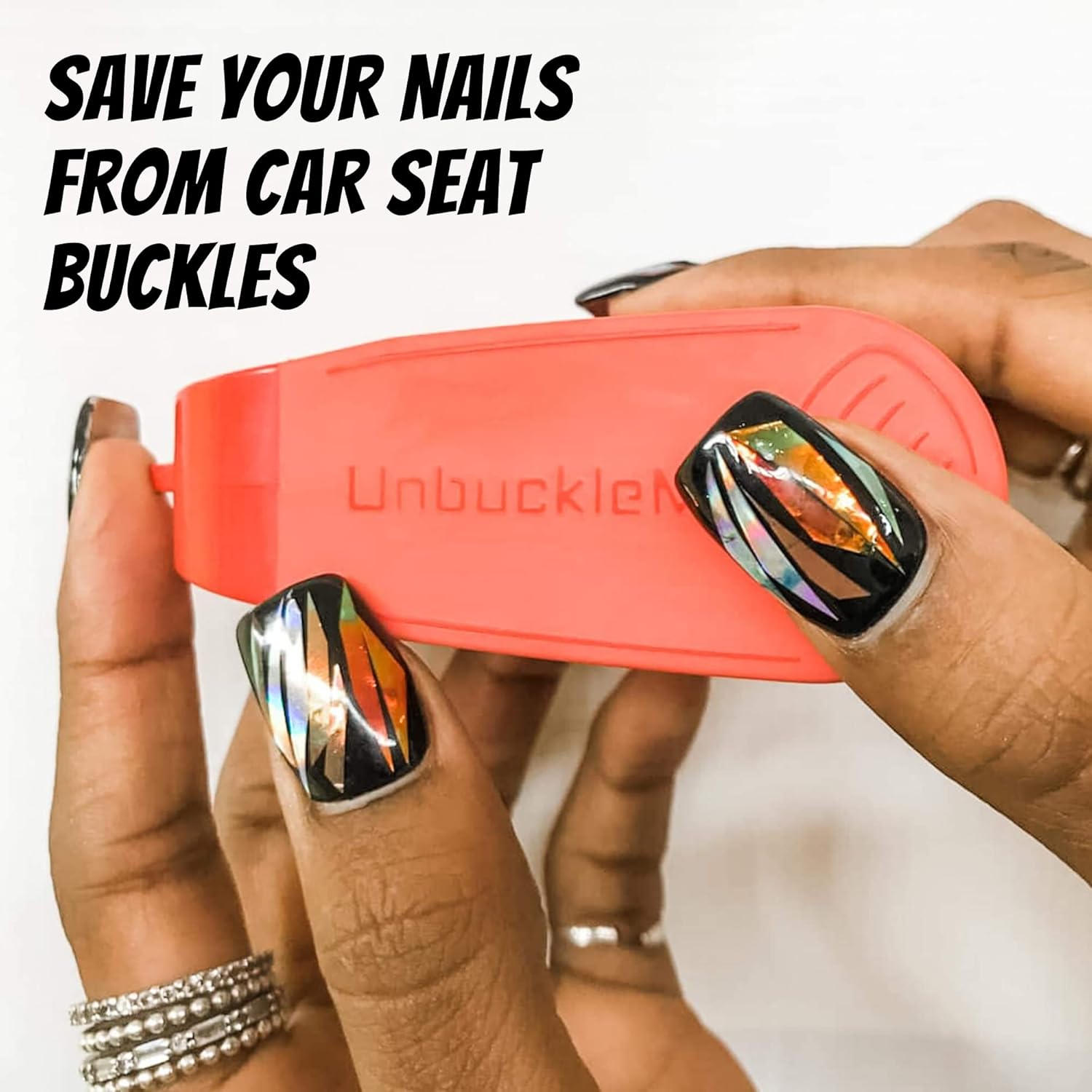UnbuckleMe Herramienta de liberación de hebilla de asiento de automóvil (como se ve en Shark Tank)  Ayuda fácil de abrir para artritis, uñas largas,