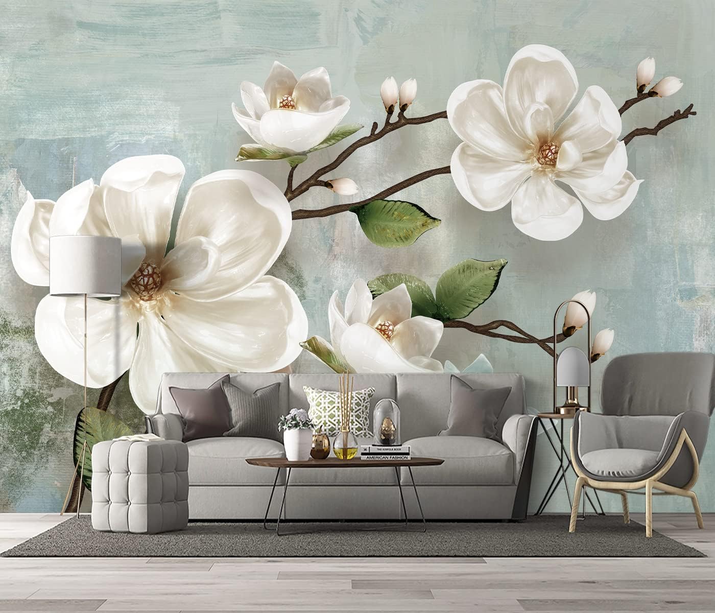 Hermoso papel tapiz floral 3D para dormitorio, flores modernas, murales de moda, oficina, decorativo, sala de estar, fondo de televisión, mural de