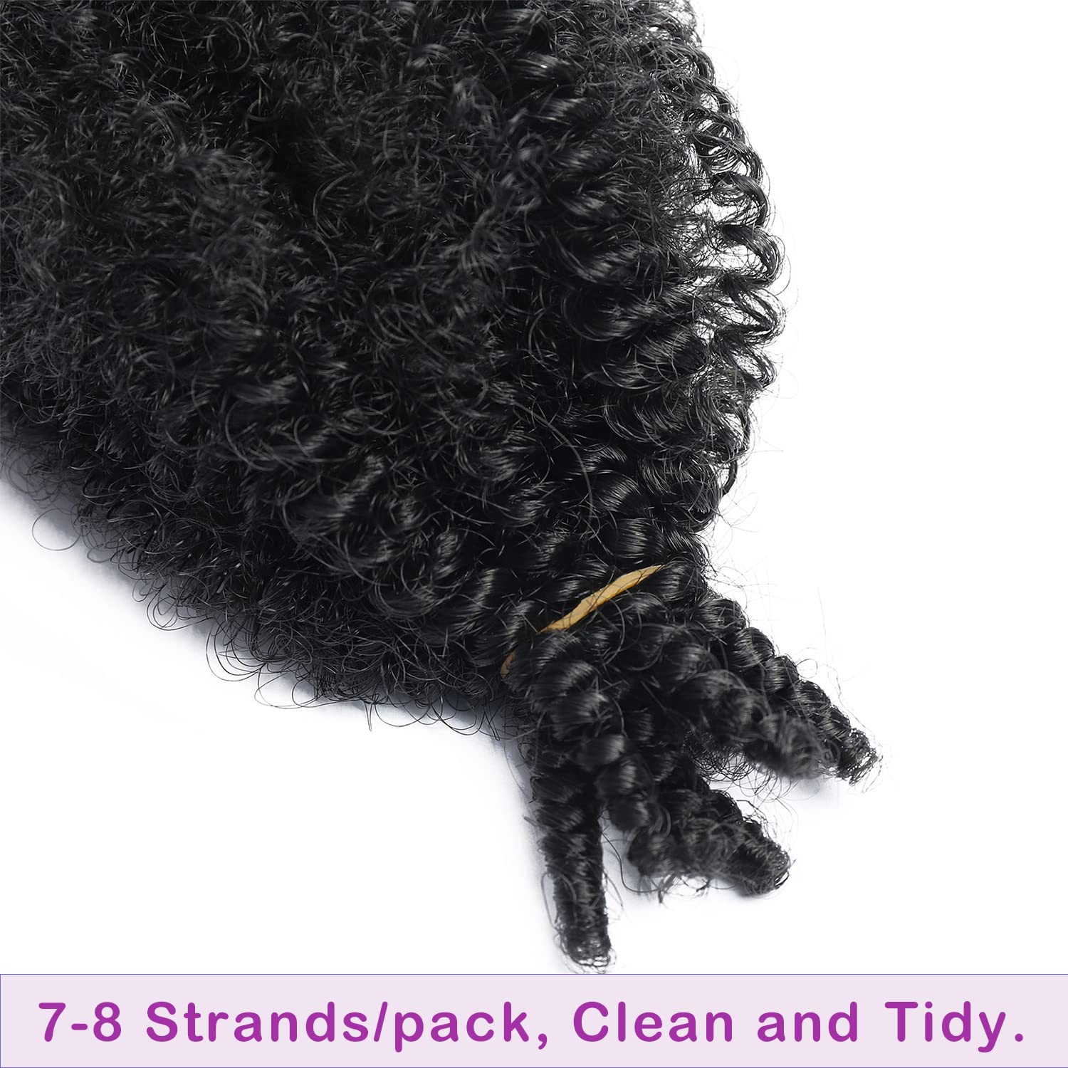 Cabello trenzado Marley Twist de 24 pulgadas, 8 paquetes de cabello afro trenzado elástico preseparado para rizos suaves de mariposa, extensiones de