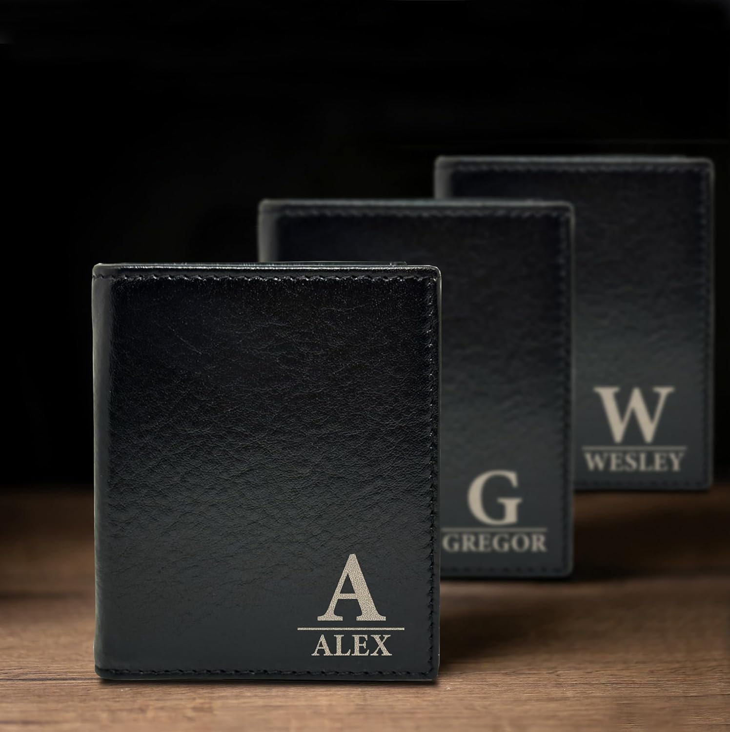 Personalized Wallet For Men, Mens Genuine Leather Wallets For Husband, Dad, Boyfriend Gift, Birthday, Anniversary Gifts For Him, Christmas Gifts for