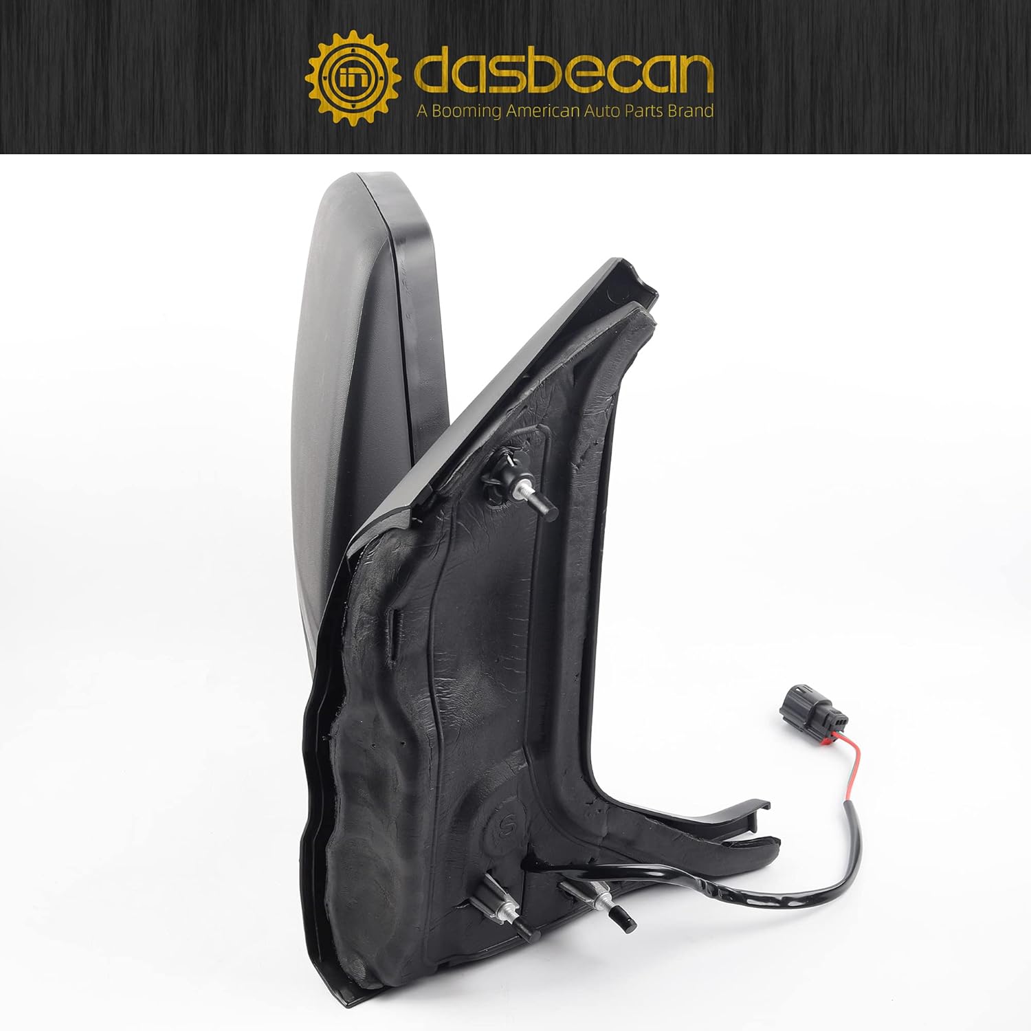 Dasbecan Espejo retrovisor eléctrico derecho del lado del pasajero sin indicador compatible con Ford Transit 150 250 350 2015 2016 2017