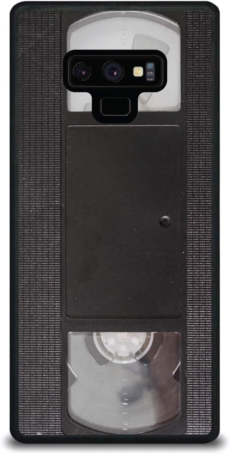 Case for Samsung Galaxy Note 9 (6.4″ Screen) – Custom Ultra Slim Thin Hard Black Plastic Cover – VHS Video Tape