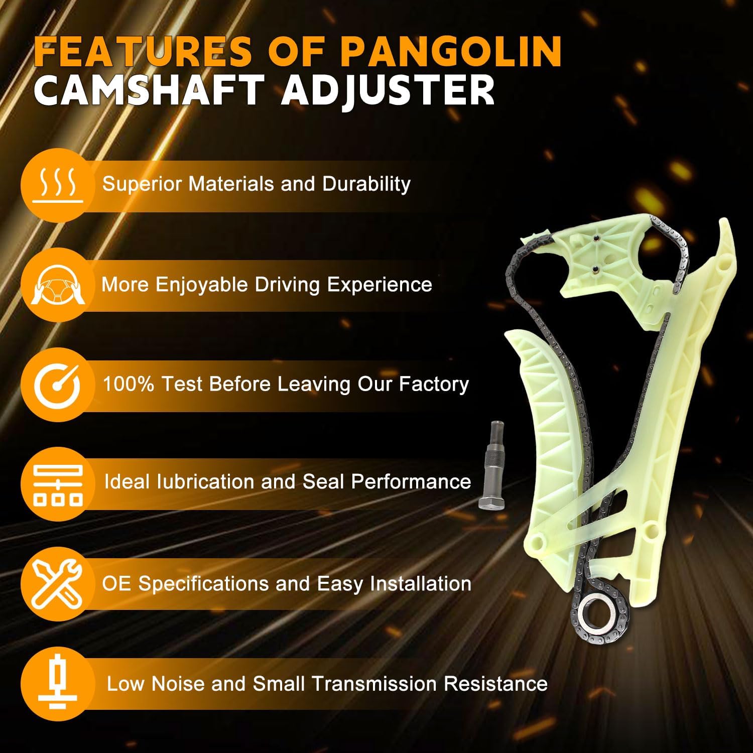 PANGOLIN Kit de cadena de distribución 2.0T N20B20A para 125i 220i 328i 428i 320 X1 Z4 F10 2.0L L4 Turbo repuestos, reemplaza OE 11318685091, 11 31