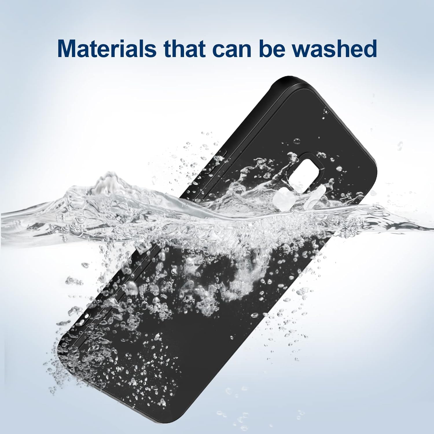 Funda de silicona compatible con Samsung Galaxy S9, funda de cuerpo completo sedoso suave al tacto con protección de cámara, funda a prueba de