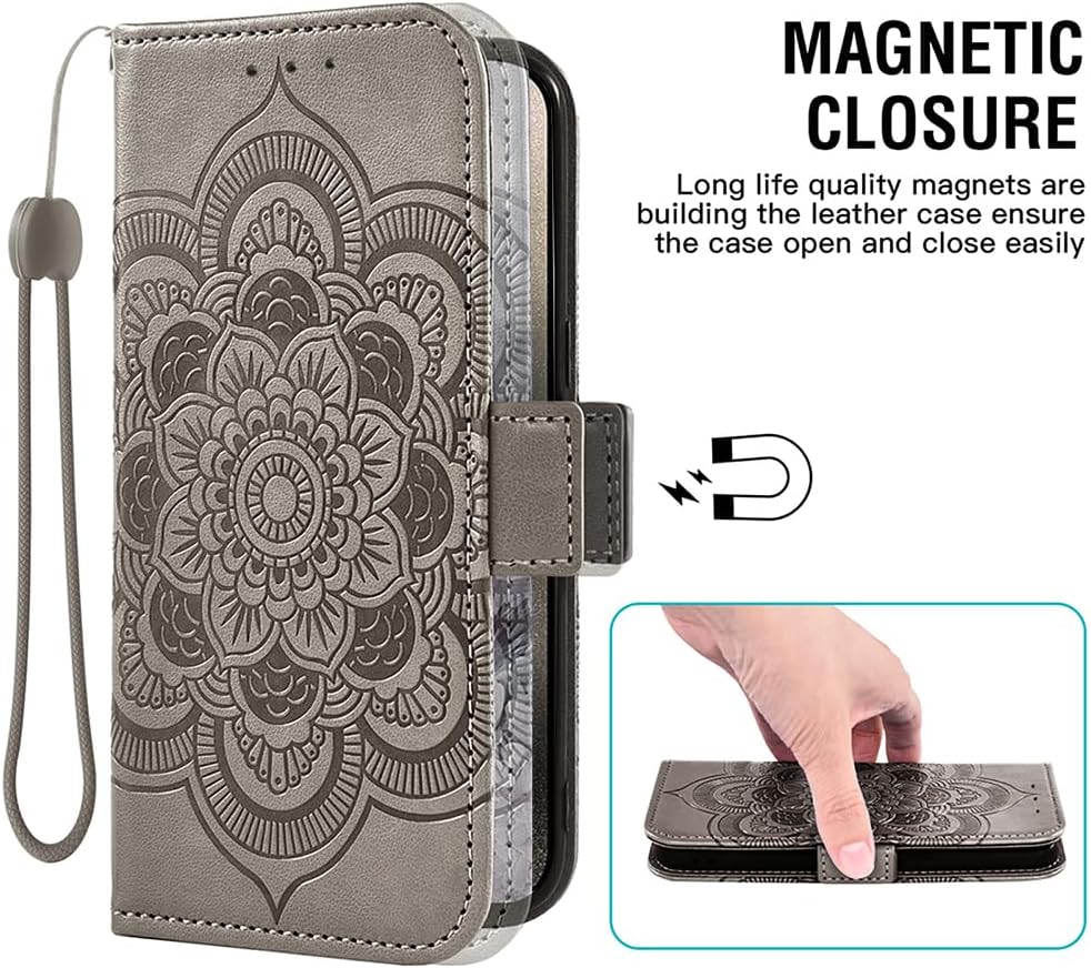 Asuwish Funda compatible con iPhone 15 Pro Max de 6.7 pulgadas y protector de pantalla de vidrio templado, tarjetero con tapa para teléfono celular