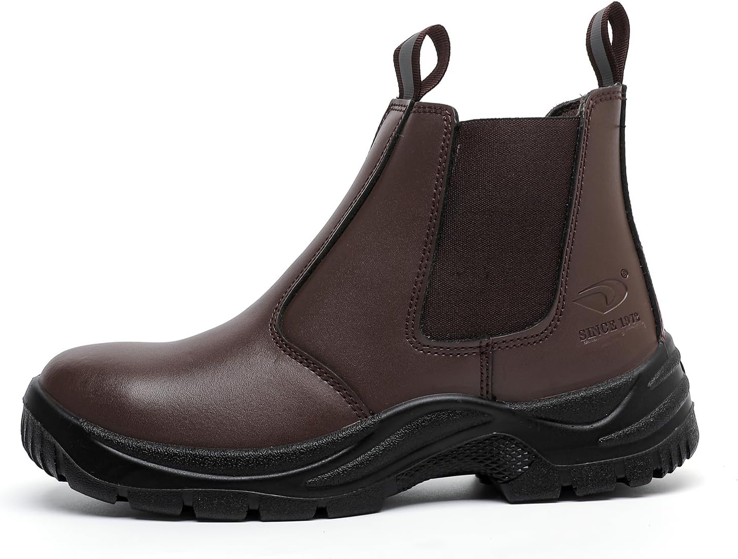 DRKA – Botas de trabajo con punta de acero para hombre, antideslizantes, impermeables y antipinchazos, zapatos de seguridad para trabajar