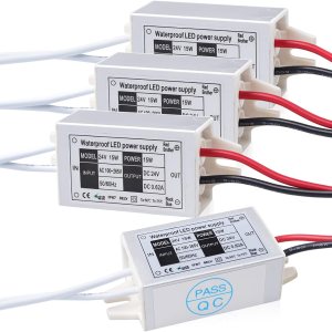 Klarlight – Fuente de alimentación de 24 V, controlador LED de 15 vatios, impermeable Klarlight IP67 DC 24V transformador LED de 110 V CA a 24 V CC, Klarlight – Fuente de alimentación de 24 V, controlador LED de 15 vatios, impermeable Klarlight IP67 DC 24V transformador LED de 110 V CA a 24 V CC,
