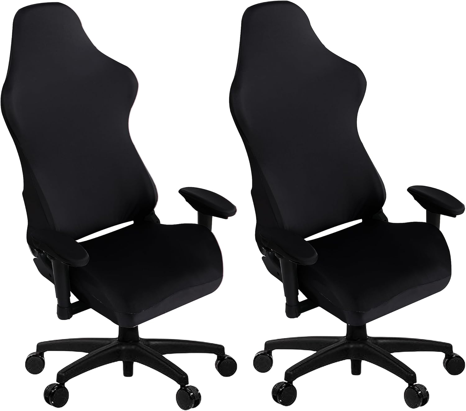 SARAFLORA Paquete de 2 fundas para silla de juegos, fundas elásticas para silla de computadora, funda extraíble para silla de oficina, silla
