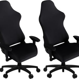 SARAFLORA Paquete de 2 fundas para silla de juegos, fundas elásticas para silla de computadora, funda extraíble para silla de oficina, silla SARAFLORA Paquete de 2 fundas para silla de juegos, fundas elásticas para silla de computadora, funda extraíble para silla de oficina, silla
