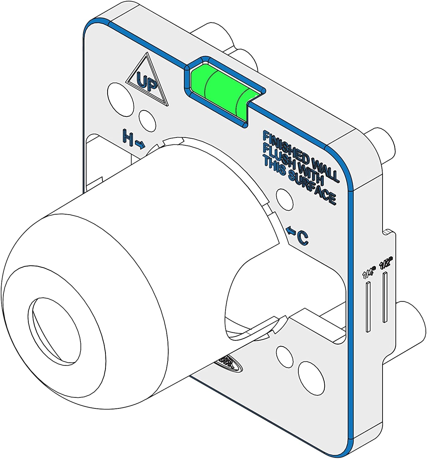 Olympia V-2300B – Válvula de equilibrio de presión de bañeraducha de una sola manija, latón áspero
