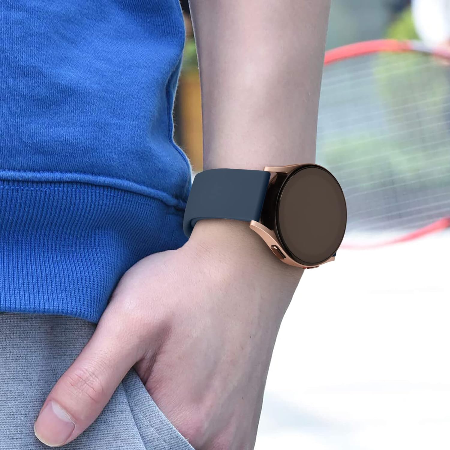 Paquete de 3 correas de silicona para Samsung Galaxy Watch 6 de 1.575 pulgadas, 1.732 pulgadas, Galaxy Watch 6, bandas clásicas de 1.732 pulgadas,