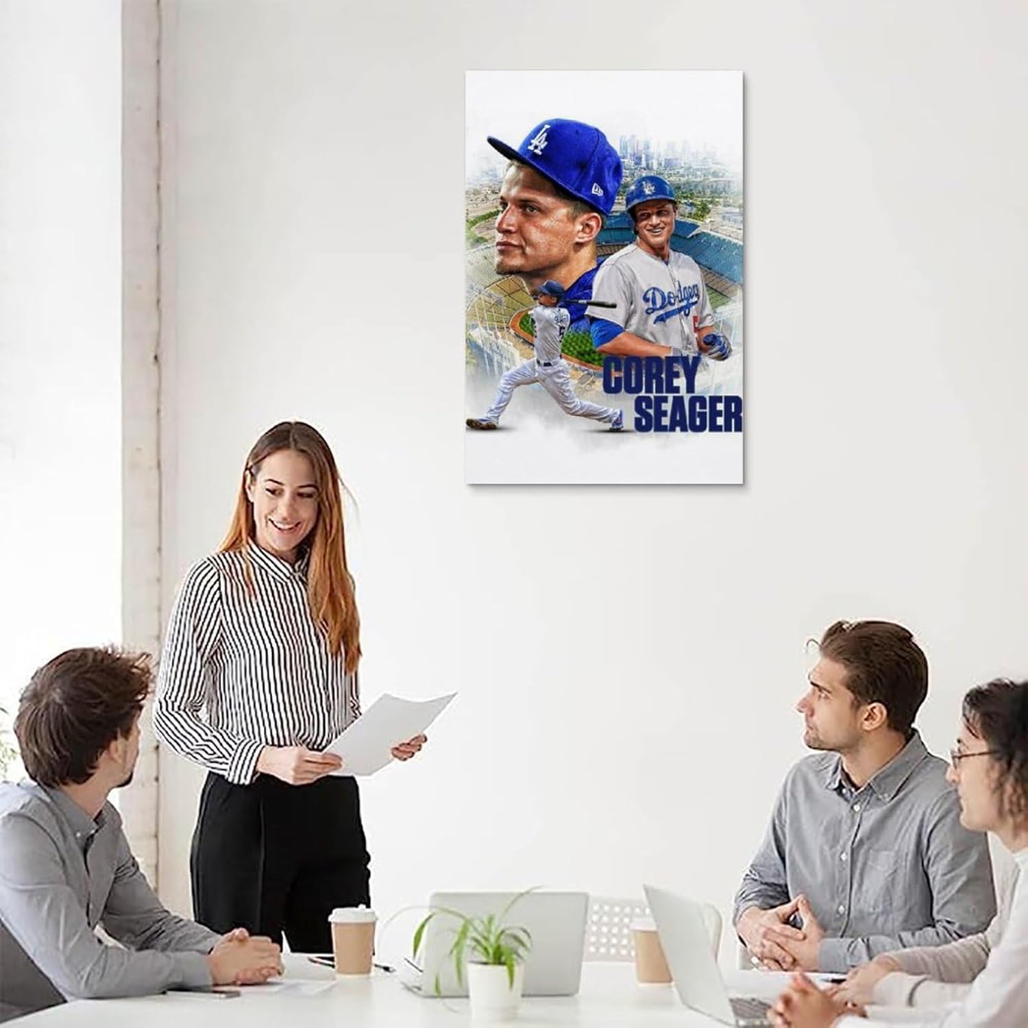 FitNxt Corey Seager – Póster de baloncesto decorativo para pared, pintura en lienzo, regalo, sala de estar, decoración de dormitorio, obras de arte