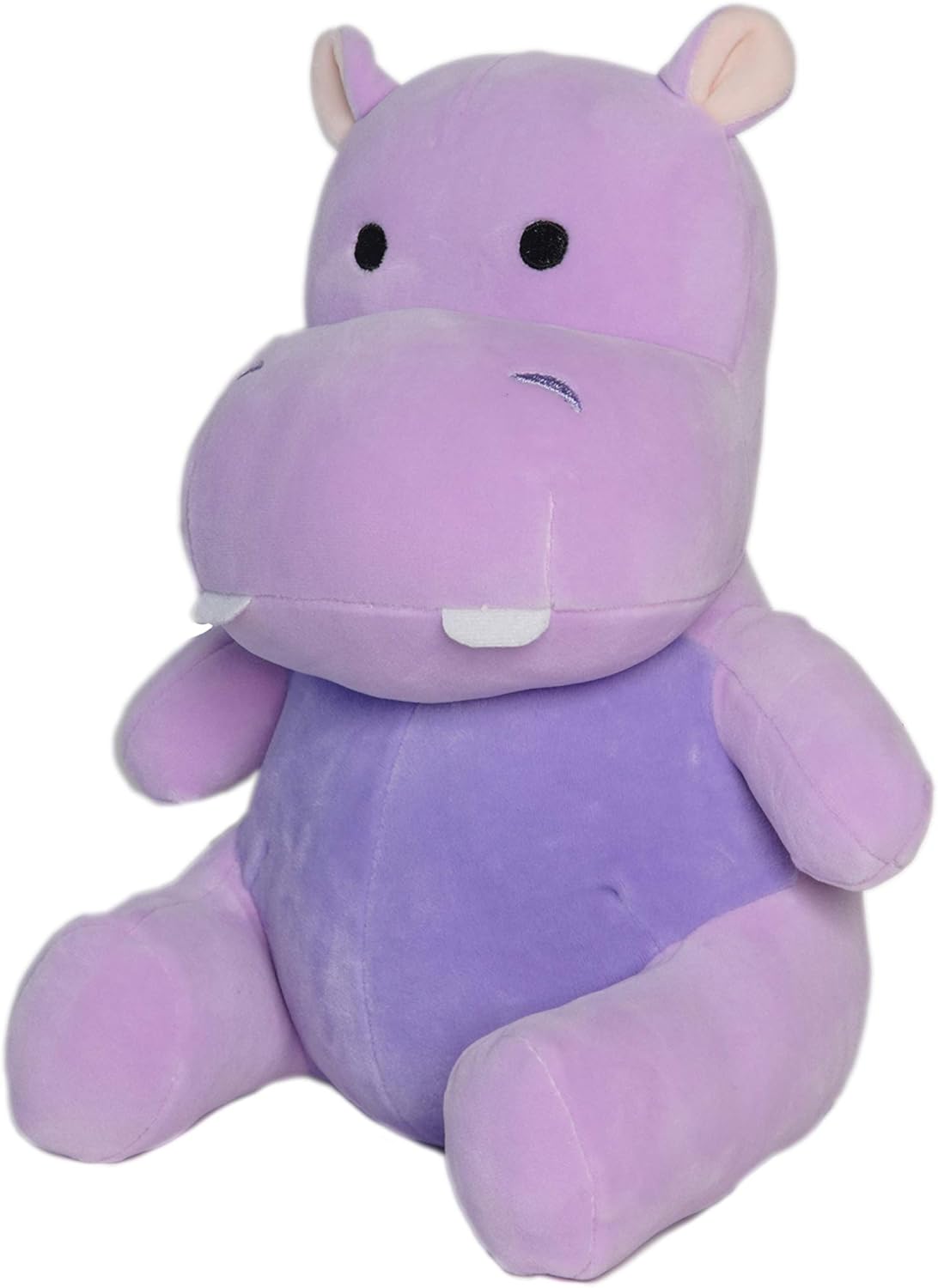 Peluche de hipopótamo morado  Peluche de hipopótamo de 10 pulgadas  Abrazo y abrazo con tela suave y relleno  Lindo juguete de regalo para niños y
