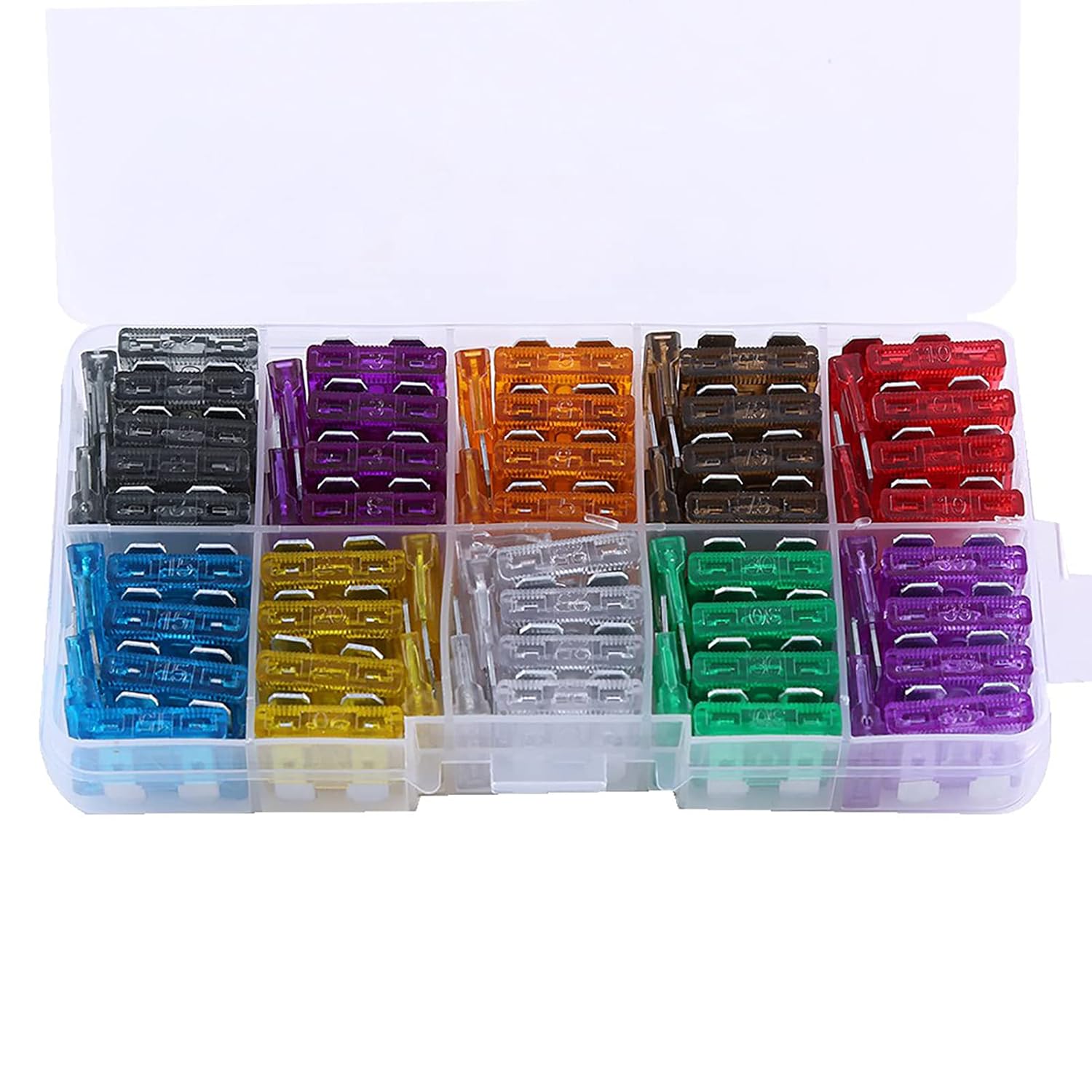 100PcsLot Auto Car Medium Blade Surtido para SUV Kit 2A 3A 5A 7.5A 10A 15A 20A 25, Durable