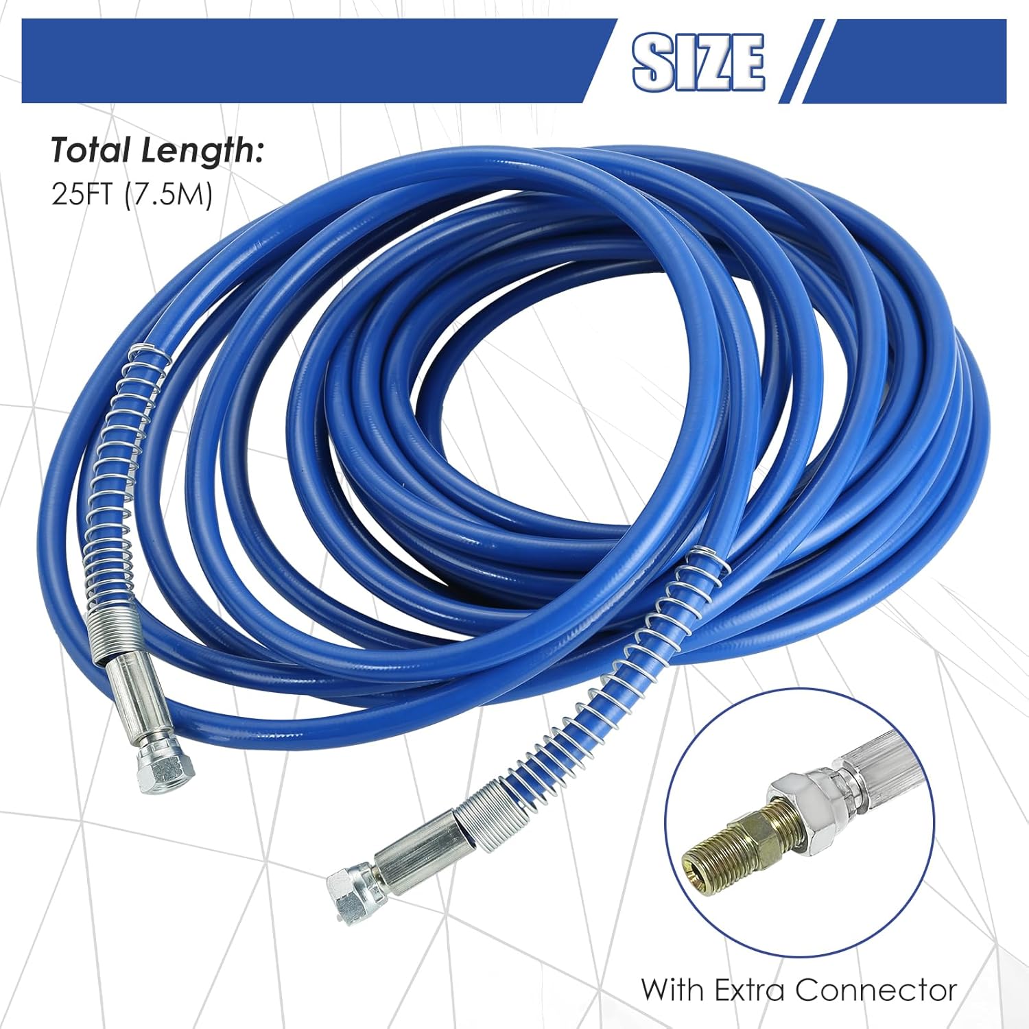 MAOPINER Manguera de pulverización de pintura sin aire de 14 pulgadas  Pulverizador de pintura universal de alta presión tubo de fibra flexible 3300