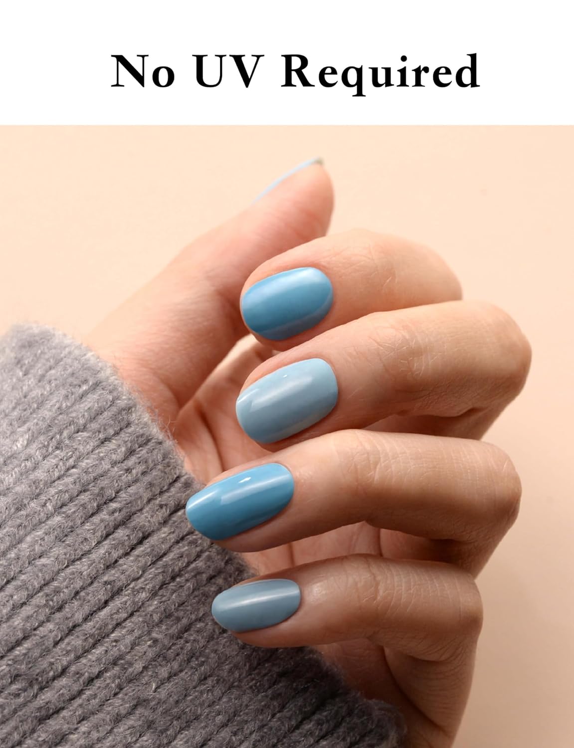 Tiras de esmalte de uñas de gel, 22 envolturas de uñas, calcomanías de uñas de gel, tiras de uñas de gel, larga duración, calidad de salón