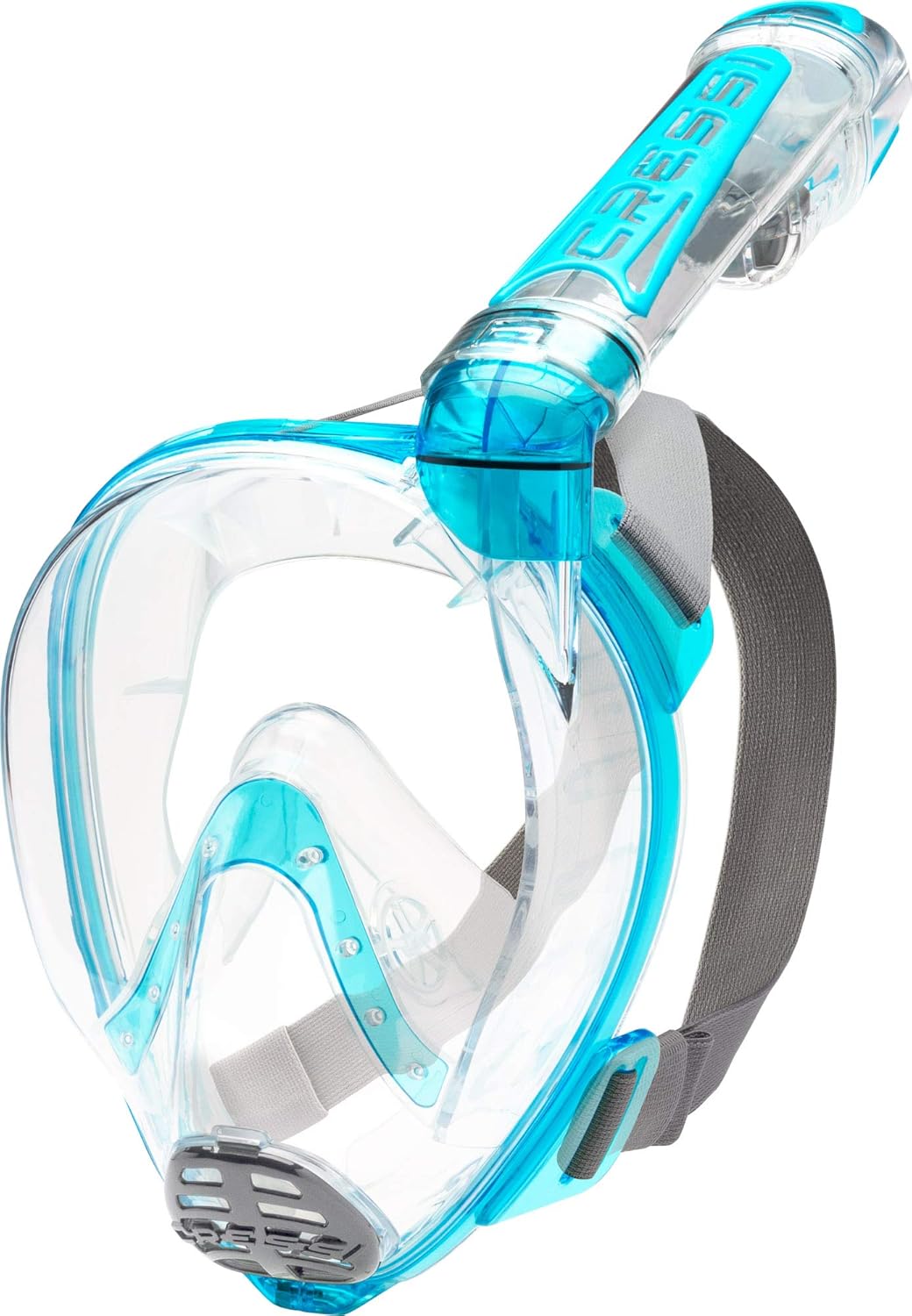 Cressi Máscara facial completa de snorkel para adultos – Vista amplia y clara, sistema antivaho – Respiración fácil la seguridad primero – Nuevo