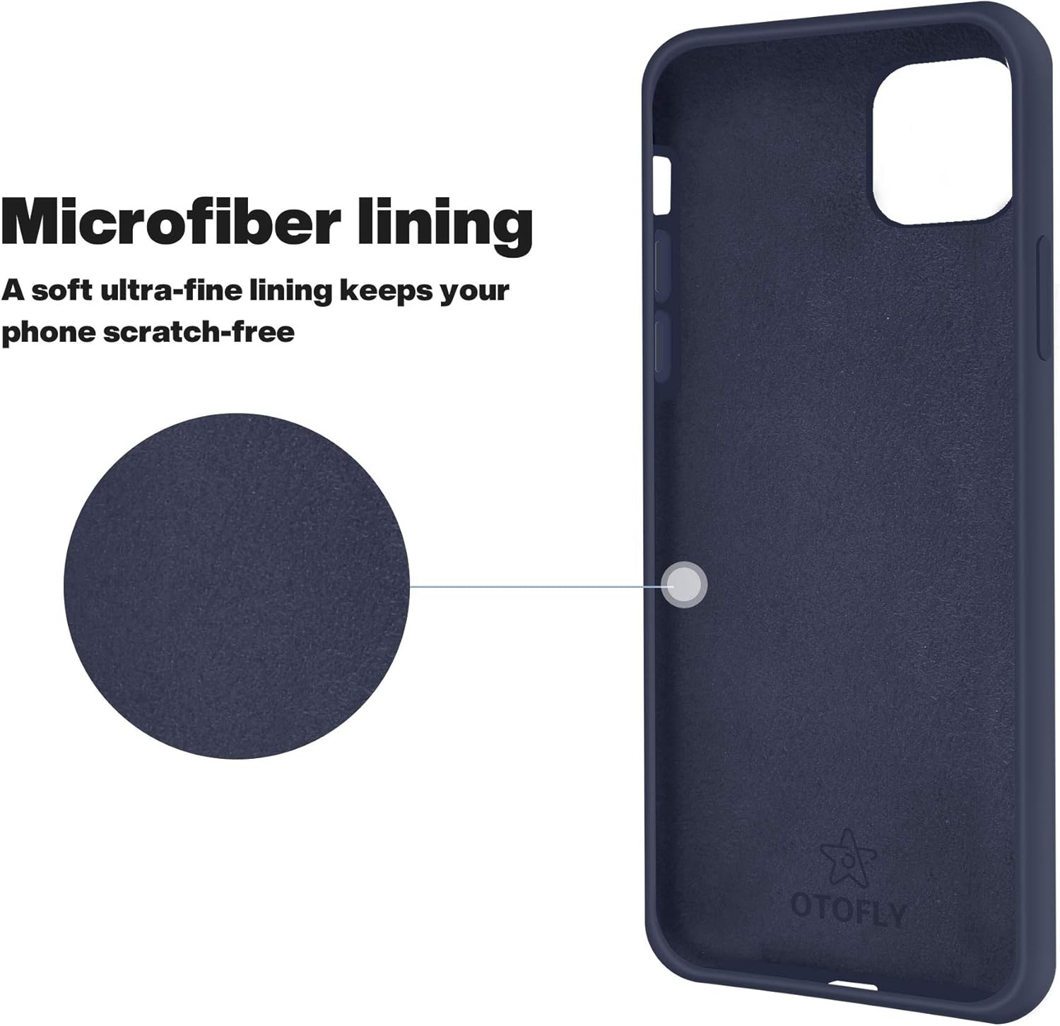 OTOFLY – Carcasa para iPhone 12 y iPhone 12 Pro de 6.1 pulgadas (2020), serie sedosa y suave al tacto Suave silicona líquida de alta calidad,