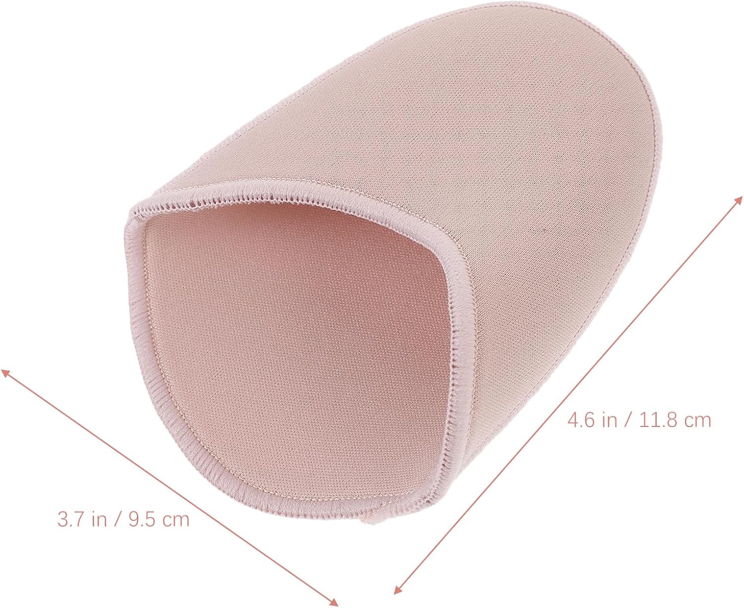 Calcetines de ballet para zapatos de danza, almohadillas de punta para zapatos, almohadillas de tela, cubierta protectora envuelta en el antepié, 1