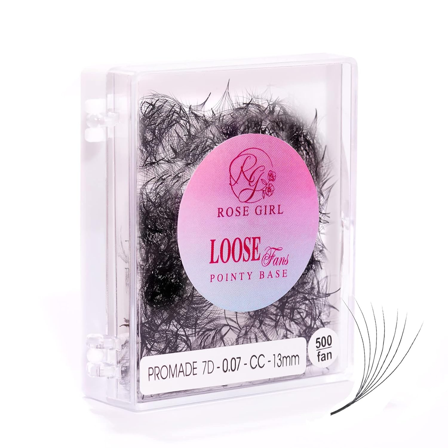 ROSE GIRL Abanicos sueltos Promade  Pestañas de volumen hechas a mano de aspecto natural de 3D a 16D  C CC D DD Curl  Extensiones de pestañas