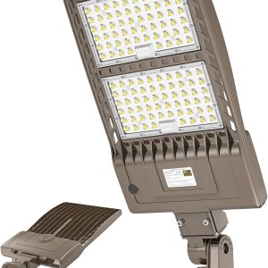 Luz LED de estacionamiento de 400 W, del anochecer al amanecer, 60,000 lm, DLC ETL listado de grado industrial LED caja de zapatos de Luz LED de estacionamiento de 400 W, del anochecer al amanecer, 60,000 lm, DLC ETL listado de grado industrial LED caja de zapatos de