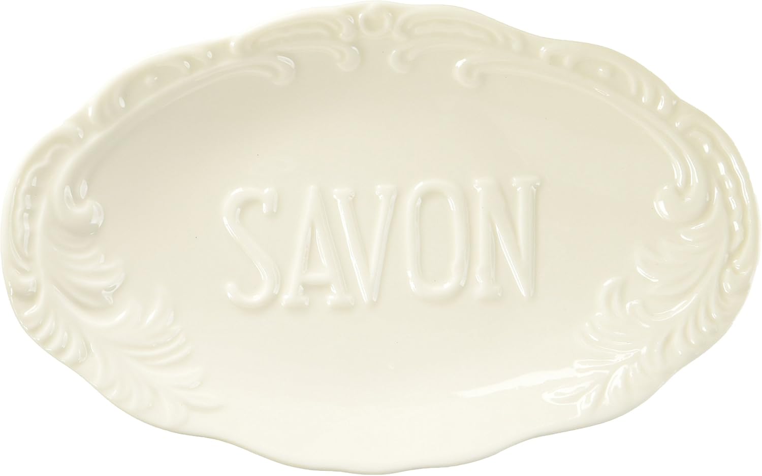 Abbott Collection Jabón en relieve “S.A.V.O.N” blanco