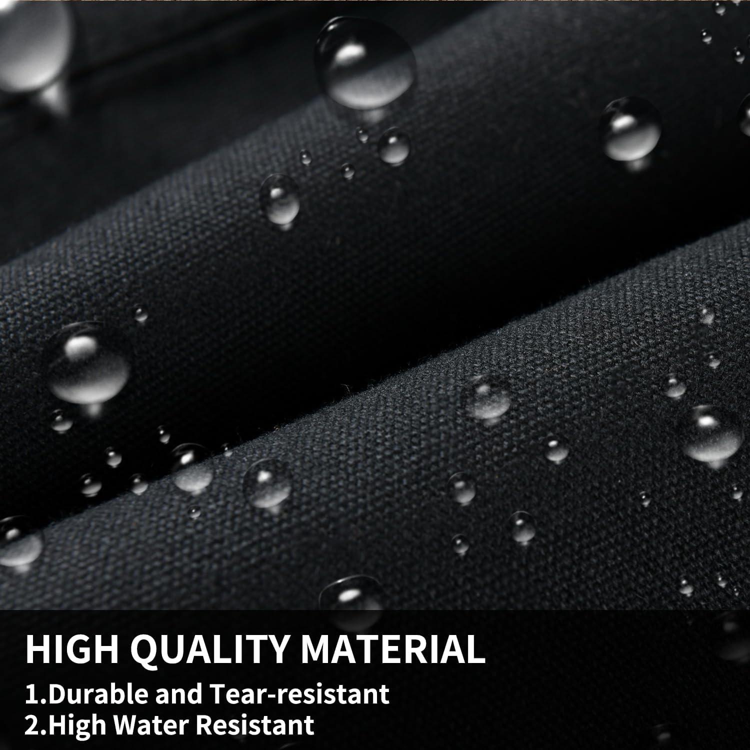 Coverado Fundas de asiento delantero, protector de asiento de lona impermeable para cojines de asiento de automóvil para niños y perros, fundas de